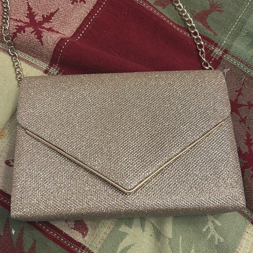 Windsor Gold Sparkly envelope purse *NEW W/ TAG*